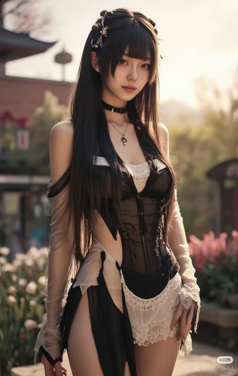 (masterpiece:1.2), high quality, detailed eyes, extremely beautiful young female, (long wavy hair:1.2), (thicc:1.2), (abs:1.2), (bloom:1.2), (stockings:1.3), (mesh dress:1.2), (bleeding:1.3), (straddling:1.3), night time, (implied sex:1.3), (girl on top:1.4)