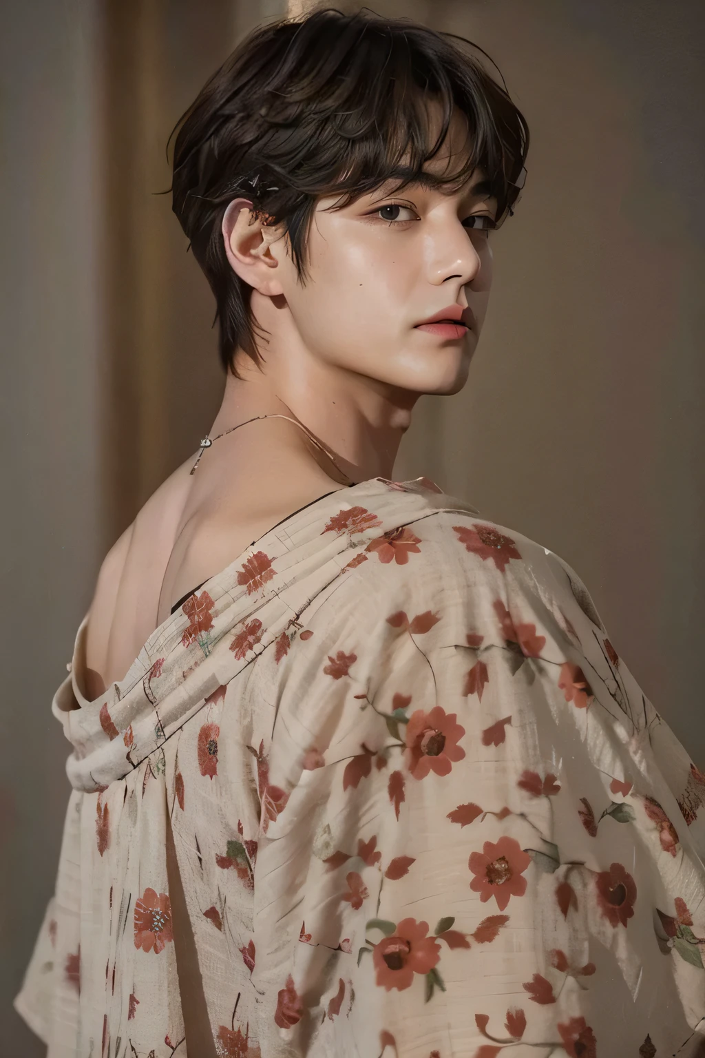 Taehyung at BTS, muscular and marked