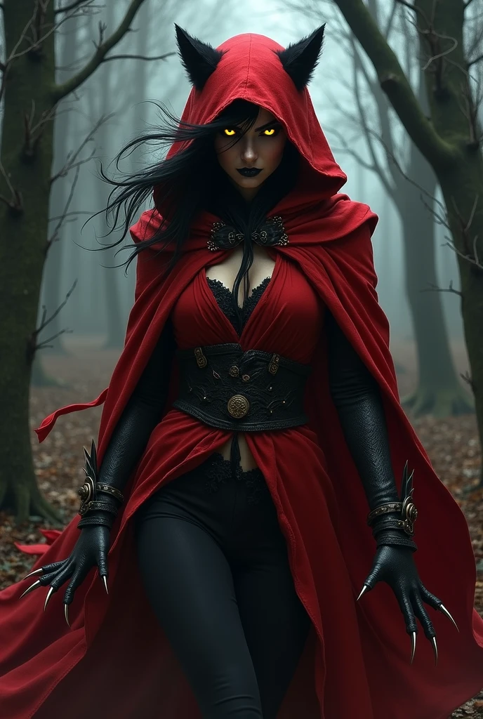 (papel de parede 8k extremamente detalhado), an average photo of a fearful necromancer woman, intrincado, alto detalhe, Dramatic
