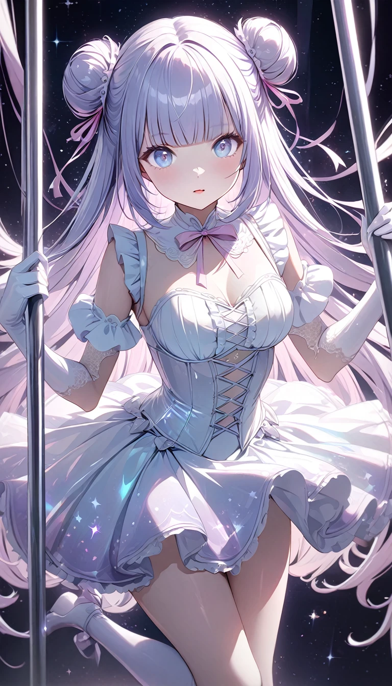 Ariana Grande vestida con un disfraz de cuarzo violeta, Arte digital 4K altamente detallado, Arte digital detallado 4K, Beeple y Jeremiah Ketner, Digital Cyberpunk - Arte Anime, digital artwork 4 k, Arte detallado de alta calidad 8K, Estilo Art Wallpaper 4K, (fondo cuarzo gigantes minerales:1.4) , More detailed 8K.motor irreal:1.4,UHD,La mejor calidad:1.4, fotorrealista:1.4, textura de la piel:1.4, obra maestra:1.8,obra-prima, mejor calidad,objeto Objeto], (detailed face features:1.3),((Las proporciones correctas)),(convexo,Dedos detallados:1.4),（Beautiful and detailed eye description:1.4）,(Perfect anatomy),(vestido corto de cristales  de cuarzo violeta:1.4), (cristales cuarzo:1.4), (ropa de cristales de cuarzo pink :1.4), (mostrando panties White:1.4 ), (mostrando panties White:1.4 ), (seaArt 2.1), (skirt lifted by itself: 1.1), (skirt lift: 1.3), (showing white panties: 1.3),( cinematic lighting :1.4) 
