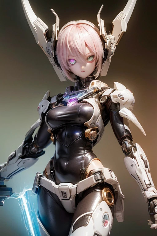 ((best quality: 1.5)) ((masterpiece: 0.8)), intricate details, sharp focus, professional, photorealistic, real life, realistic representation of the face, ((((solo, 1girl) athletic assassin, (suntanned, mischievous expression, black lipstick, (mechanical arm, cyborg))))), bright glow, dynamic pose, gorgeous perfect face, in the style of realistic and hyper detailed renderings, zbrush, hyper realistic oil, contoured shading, dark room, dark background, black background, solo, BREAK; BREAK ((((smirking, ((pink bob hair, thin hips, skinny)))))), (freckles: 0.7), ((body tattoo: 1.0)), ((fujicolor)), BREAK; BREAK ((((futuristic (gold matte black armor bladed, (iridescent wrist bayonet)), (underboob)), photorealistic, hyper-realistic))) BREAK; BREAK (((breast size: 0.6)))