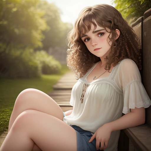 ((Best Quality)), ((Masterpiece)), ( Extreme Detail, Highest Detail, Official Art, Beauty and Aesthetics: 1.2), Depth, Composition Full Body, Chibi, Cute, (Beautiful and Detailed Eyes:1) , Smile, Bokeh, Bloom, Blurred Background ,Girly, Curly Hair, Jean Pants, (Full Body: 1.5), Photography, Film Lighting, Golden Ratio --auto --s2