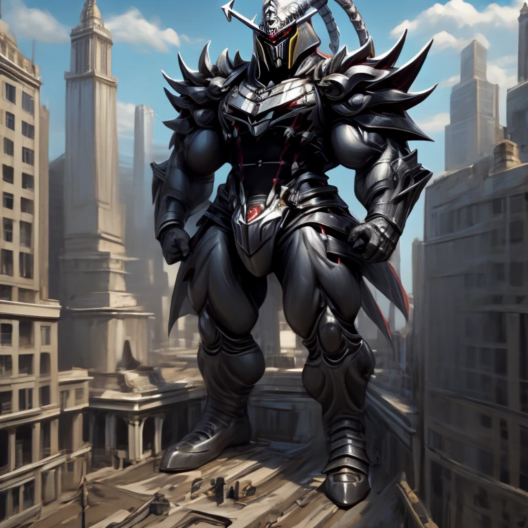 (masterpiece, best quality, 8K, SOLO, FULL BODY, 1boy,), 
(covered in full silver armor. Hyunckel with sleek silver armor. shining silver armor. white cape. full plate armor. heavy metal armor. no face.)
(dominating, macro, giant, size difference:1.5, landscape dwarfing, macro:1.3)

(Medieval city background, A giant Hyunckel is destroying the city with an angry expression. An arrogant expression. smile at the corner of your mouth.)

(thick muscles, bulky muscles, thick arms, thick thighs, huge thighs, thighs, huge legs, thick legs, smug expression. Detailed Body. Detailed abs. gigantic muscles. HYPER MUSCLES. Gigachad Muscular. big muscle. pecs. triceps. traps. unusually developed muscular body).