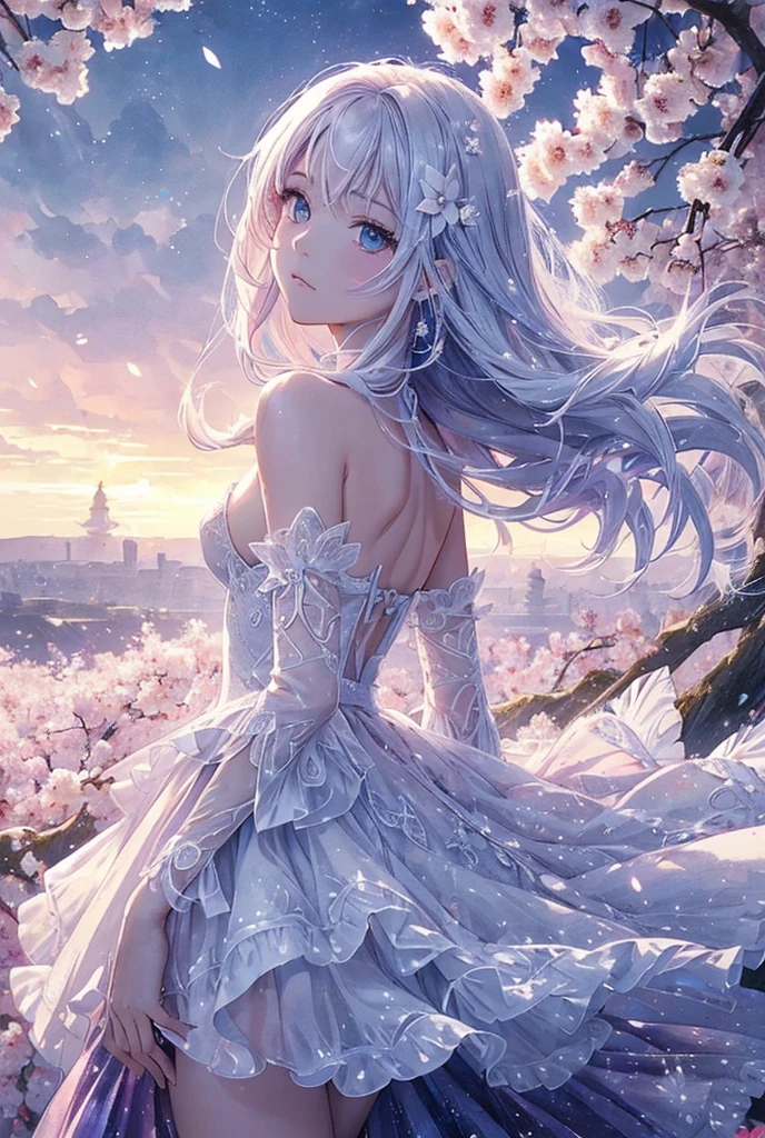 best quality:1.5), (ultra-detailed:1.5), (()), ((best quality)), (high resolution), (illustration), (an extremely delicate and beautiful), (ultra detailed beautiful face and eyes), 1girl, leaning forward sharp focus, ray tracing, 1girl, silky hair, multicolored hair, White hair(inner color Cherry blossom )、background(sakura tree, day light), eye color(White pink, high definition, inner eye sakura),volumetric lightning, Feet, chest emphasis, Toes, Full body painting、Abdominal muscles、Exposed belly、Hip emphasis、Groin、shin、Lift your butt、Abdominal muscles強調、脹shin、Big Breasts、Nipples、clothing(Platinum throughout、Indigo abdomen、Black hem、Highly detailed dress)Highly crafted underwear、Intricately crafted clothing、weapon、
looking_all(score_9:1.2), (score_8_up:1.2), (score_7_up:1.2),Alone,Perfect anatomy,(one cute girl:1.3),(line art:1.3),(Soft atmosphere:1.3),perfect anatomy,(A soft anime-style image capturing a delicate and ephemeral atmosphere),Enhance the anime screencap by adding a watercolor background, further elevating the dreamy and ethereal aesthetic. This scene, now rendered in 16k wallpaper resolution, merges the delicate beauty of the girl with pale skin and white hair with a soft, lush watercolor landscape. The big, intricately designed dress and her captivating eyes are set against a backdrop that mimics the fluid, blending colors of a watercolor painting, adding a layer of artistic depth and emotion. The perspective from above at a dutch angle, combined with the watercolor effect, creates a composition that feels like a floating, dream-like world, glowing aura around her are now part of a canvas that blends reality with imagination, inviting the viewer to step into a tranquil world of soft hues and poetic beauty, all encapsulated within a serene, watercolor dream,break,(best quality:1.3),(best masterpiece:1.3),(very aesthetic:1.2),(absurdres:1.2),newest,(intricate details:1.2),ai-generated,absurdres extremely detailed CG,depth of field,dynamic angle,dynamic pose