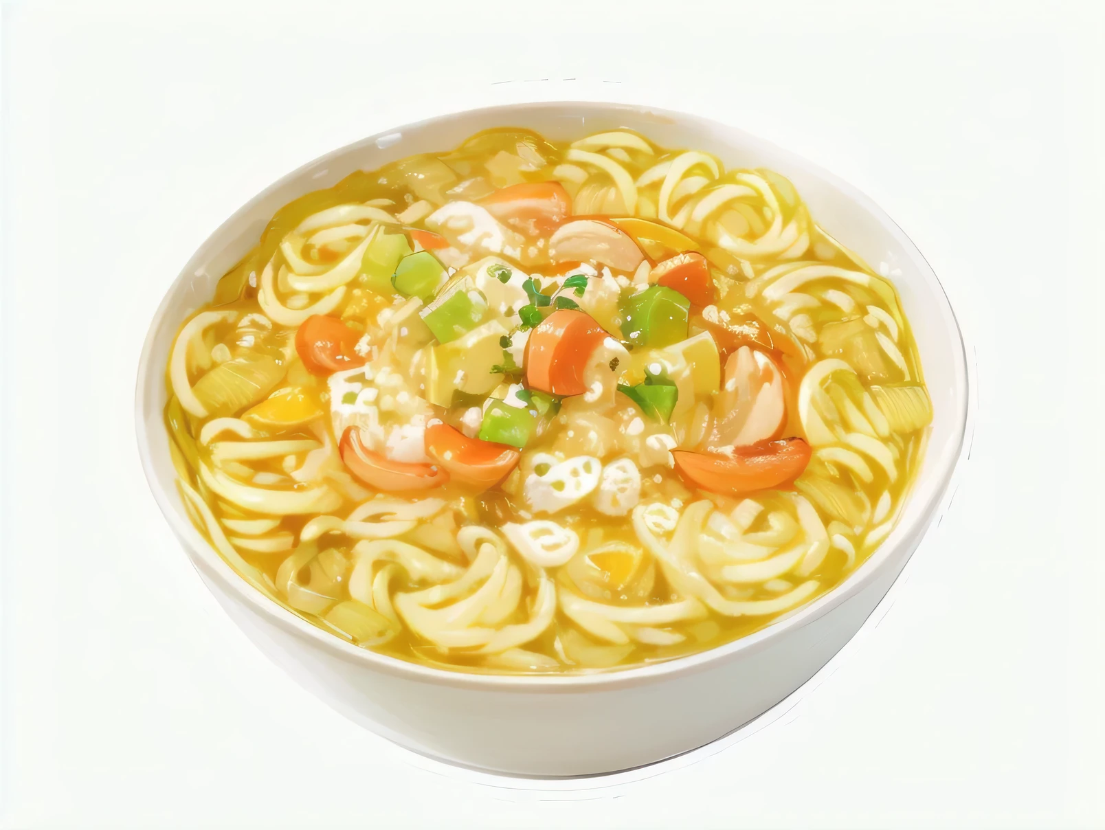 A bowl of instant noodles