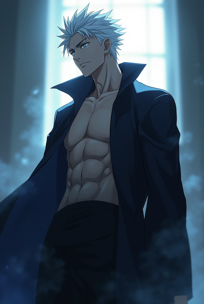 Gojo in hot pics in shirt less