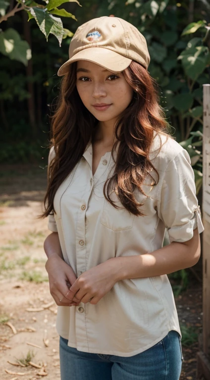 A beautiful 22-year-old brunette Tanya Roberts is walking along a lonely field road, when a beautiful woman, who appears to be Lee Na Young, steps out of a big landed UFO. best quality, realistic, photorealistic, (intricate details:1.2), (delicate detailed), (cinematic light), clear line, sharp focus, realistic face, detailed face, unity 8k wallpaper, ultra high res, (photorealistic:1.4), She is looking at viewer