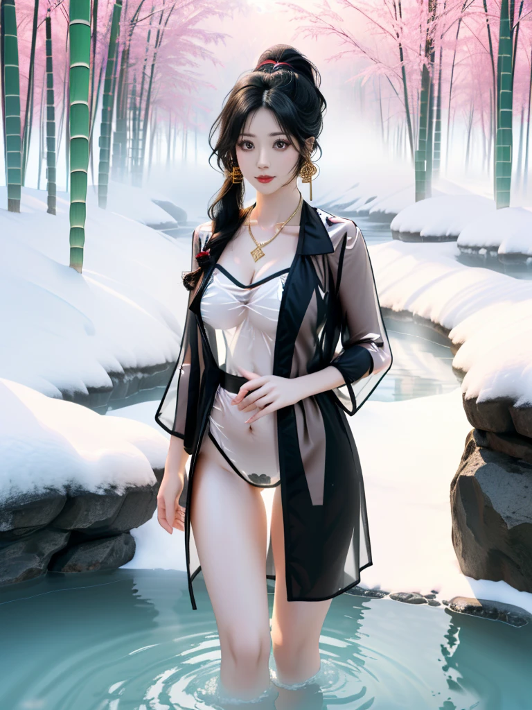 Japanese woman, oval face, slim face. Slender, thin, Slender and tall body. White skin., 25 years old , slim body abs, tall , ((medium breast:1.1)), beautiful lady, Nikon Z 85mm, ((best quality)) ((masterpiece)), intricate detail, ((almost )), sharp focus, professional, realistic, real life, hyperreal, photorealistic, fine detail, best quality, very Detailed CG unity 8k wallpaper, perfect artwork, Full body, glowing eyes, realistic, perfect female hourglass figure, thin waist, wide buttocks, looking at viewer, extremely delicate and beautiful, best quality, beautiful detail girl, beautiful eye detail, face lighting, film lighting, perspective, revealing buttocks, perfect collarbone, realistic facial expression, (exquisite detail, makeup, (exquisite beautiful exquisite face, delicate and beautiful eyes, a face with perfect proportions, high-detailed skin,((wearing light purple closed hijab, wearing super transparent light purple tight long floral gamis, unbuttoned loose opened clothes, showing nude breasts and nipples.showing nude vagina)), simple diamond necklace, ((open clothes), leaning in the mat, outdoor, bedise small stone river, undressing nude body. ((Wet body, soaking half body in the river, wet hijab, spalsh water))