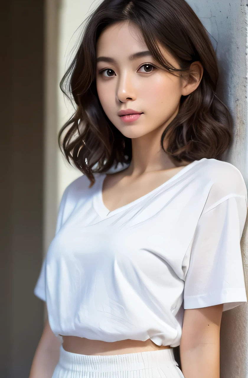 Dark brown hair、Light brown eyes、Japanese actress、 Lady、I am about 40 years old..、(私ntricate details:1.2)、 (Ultra-high resolution:1.2)、Ultra-high resolution、(Finely tuned)、(Detailed facial features)、Hmph、8k resolution、D cup size breasts、Long Hair、Large windows、Extravagant space、relax、、,Full body photo、Head to toe shot、Beautiful legs、Beautiful legs、she, Fashion Hub, Very detailed, Very detailed, Realistic, Obscene pose,、、私 cry a lot、tears、person on the left、Pose of Weakness、(auraroid photo:1.2)、A masterpiece of transparent painting、8k、32k、highest quality、(Details of both eyes)、1 girl、elegant、(Large size t-shirts、Loose fitting T-shirt、A T-shirt that shows your body lines :1.4)、(Low Angle、私 look up and see this:1.2)、Looking at the camera、summer、Translucent white skin、A fascinating cyberpunk dark fantasy, sit , Sexy look, Sexy Style, Honey Birdette, , Sexy Costumes, 私nspired by Eddie Zandt、Messy updo、Side angle、