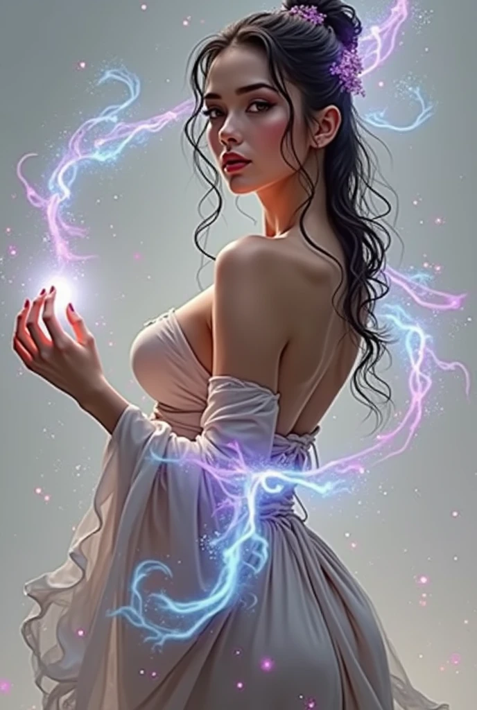 Energetic atmosphere, vibrant nightlife, portrait closeup of a nude female dancing in a strip club, dynamic movements, captivating expression, rhythmic motion, pulsating lights, crowded dance floor, (upbeat:1.2), (electrifying:1.1), (hypnotic:1.1), (lively:1.1), (joyful:1.1), (vivacious:1.1), (effortless grace:1.1), (expressive body language:1.1), (dazzling visuals:1.1), (immersive environment:1.1), (engaging audience:1.1), (dynamic angles:1.1), (8k resolution), (masterpiece quality), by greg rutkowski and alphonse mucha