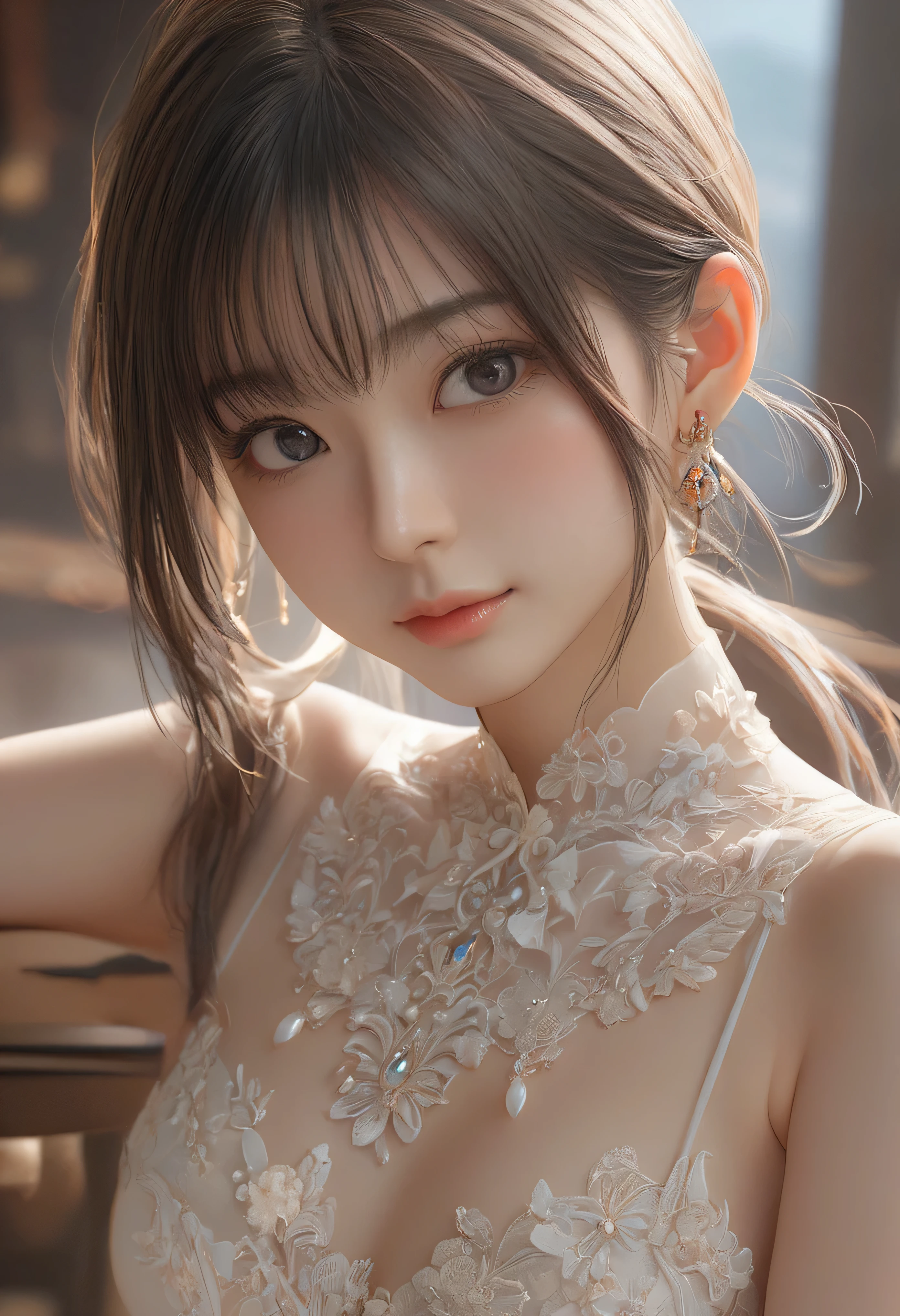 (masterpiece, Highest quality:1.2), One girl, alone,bony body、RAW Photos, High resolution, Very detailed, Intricate details, 8K