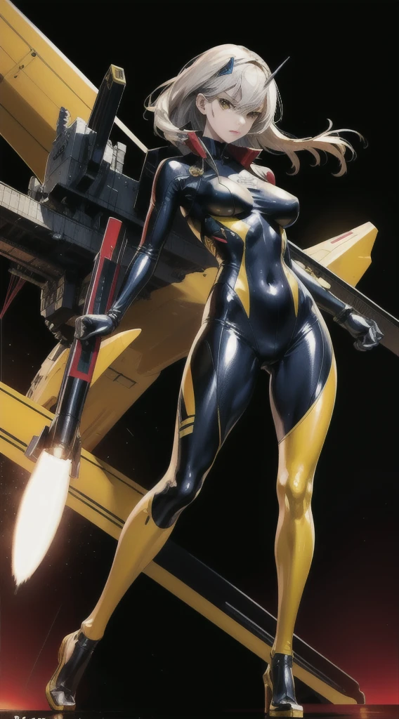 Highly detailed, High Quality, Masterpiece, beautiful, Karlach, demon girl, colored skin, slit pupils, scars, earrings, piercings <lora:Char_BG3_Karlach:0.9>, destroyed death star, spacecraft, space, <lora:Architecture_DeathStar:1>, zero suit, blue gloves, high heels, <lora:Outfit_ZeroSuit:0.9>
