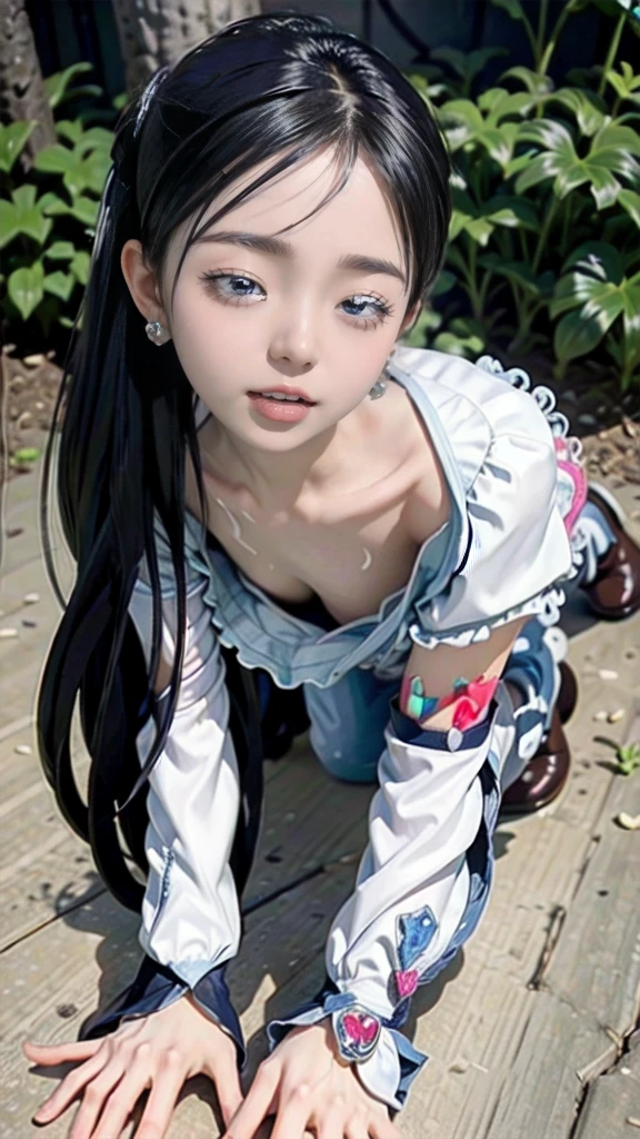 curewhite,(masterpieceThe best quality:1.2), 8k,Sharp focus, Face Light, Dynamic Lighting, Cinema Lighting, Eyes and facial details, Score_9, Score_8_up, Score_7_up,  ,One Girl,skinny,Medium Chest,In the woods,Large Tentacles,Short sleeve,Eyes closed,共同ntorting her face in orgasm,Through clenched teeth,Scream Scream,Hair Ribbon,Whitening, One girl, alone, Long Hair, Blue Hair,Heart Brooch, boots, Magical Girl, Earrings, dress, White Footwear, jewelry,Crushed by Giant Tentacles,mini skirt,Short sleeve,Front Angle,ponytail,girl trembling with sexual climax,Cum in mouth,arms up,,,On all fours,Bukkake,facial,Cum on my chest,Cum on the head of the vagina,Semen on clothes,Cum on body,Excessive ,vaginal,sex,ahegao,,Mouth open in excitement,((be maked Intrusion)),Intrusion,((Eyes closed)),Small Face,Long Hair,ponytail,Struck by a tornado&#39;Tentacles,Her hands and feet were tied,Tentacles tightening around her torso,White ribbon,Emilia&#39;Tentacles squeeze her neck and chest,Her shoulders are covered with white sleeves,Dark blue band,ponytail,Magical Girl Abstract Style,she is super heroine,Japanese Girls,baby face,She is so cute,White Skirt,Tied up in Tentacles,The tentacles are tightly wrapped around her.,Tentacles wrapped tightly around, squeeze,nsfw,tentacles sex,Vaginal Octopus,vaginal intercourse,return,Breast compression,vaginal intercourse with the tentacles,Tentacles blowjob, hands up,Cum in mouth,Pussy juice, Long Hair ,lying on return, (View your audience, Eyes half closed, Frowning), Written boundary depth, Cure White, octopus,cute, Beautiful Face,Angelababy,The waves crash, soaking wet, Battle with Tentacles, masterpieceThe best quality, Perfect Face, High resolution, detailed, Elaborate, Full body angle, Precure's Whitening, slim, thin, Viewer attention required, curewhite cosplay、The perfect curewhite costume,masterpiece、sea、wet、Swallowed by the waves、nsfw、Pretty Cure、Soaking wet、Naughty face、Cure White,
This costume is、White-based design、Made from shiny mat