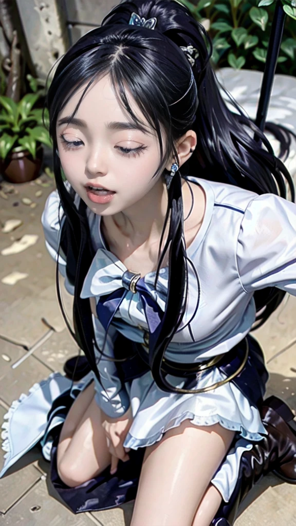 curewhite,(masterpieceThe best quality:1.2), 8k,Sharp focus, Face Light, Dynamic Lighting, Cinema Lighting, Eyes and facial details, Score_9, Score_8_up, Score_7_up,  ,One Girl,skinny,Medium Chest,In the woods,Large Tentacles,Short sleeve,Eyes closed,共同ntorting her face in orgasm,Through clenched teeth,Scream Scream,Hair Ribbon,Whitening, One girl, alone, Long Hair, Blue Hair,Heart Brooch, boots, Magical Girl, Earrings, dress, White Footwear, jewelry,Crushed by Giant Tentacles,mini skirt,Short sleeve,Front Angle,ponytail,girl trembling with sexual climax,Cum in mouth,arms up,,,On all fours,Bukkake,facial,Cum on my chest,Cum on the head of the vagina,Semen on clothes,Cum on body,Excessive ,vaginal,sex,ahegao,,Mouth open in excitement,((be maked Intrusion)),Intrusion,((Eyes closed)),Small Face,Long Hair,ponytail,Struck by a tornado&#39;Tentacles,Her hands and feet were tied,Tentacles tightening around her torso,White ribbon,Emilia&#39;Tentacles squeeze her neck and chest,Her shoulders are covered with white sleeves,Dark blue band,ponytail,Magical Girl Abstract Style,she is super heroine,Japanese Girls,,She is so cute,White Skirt,Tied up in Tentacles,The tentacles are tightly wrapped around her.,Tentacles wrapped tightly around, squeeze,nsfw,tentacles sex,Vaginal Octopus,vaginal intercourse,return,Breast compression,vaginal intercourse with the tentacles,Tentacles blowjob, hands up,Cum in mouth,Pussy juice, Long Hair ,lying on return, (View your audience, Eyes half closed, Frowning), Written boundary depth, Cure White, octopus,cute, Beautiful Face,Angelababy,The waves crash, soaking wet, Battle with Tentacles, masterpieceThe best quality, Perfect Face, High resolution, detailed, Elaborate, Full body angle, Precure's Whitening, slim, thin, Viewer attention required, curewhite cosplay、The perfect curewhite costume,masterpiece、sea、wet、Swallowed by the waves、nsfw、Pretty Cure、Soaking wet、Naughty face、Cure White,
This costume is、White-based design、Made from shiny mat