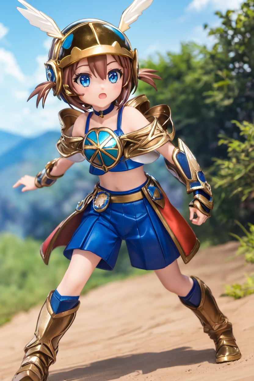 Dragon Ball Chichi, Who is who?, (Iris:1.5), Black Hair, Long Hair, Hime cut, Blunt bangs, Side Lock,
break armor, Bikini Armor, Cape, clavicle, gloves, Helmet, belly button, Scapula, Shoulder Armor, Cleavage,
break outdoors, nature, forest, cloud, null, sun,
break looking at viewer, (Cowboy Shot:1.5),
break (masterpiece:1.2), Highest quality, High resolution, unity 8k wallpaper, (figure:0.8), (Beautiful attention to detail:1.6), Highly detailed face, Perfect lighting, Highly detailed CG, (Perfect hands, Perfect Anatomy),
