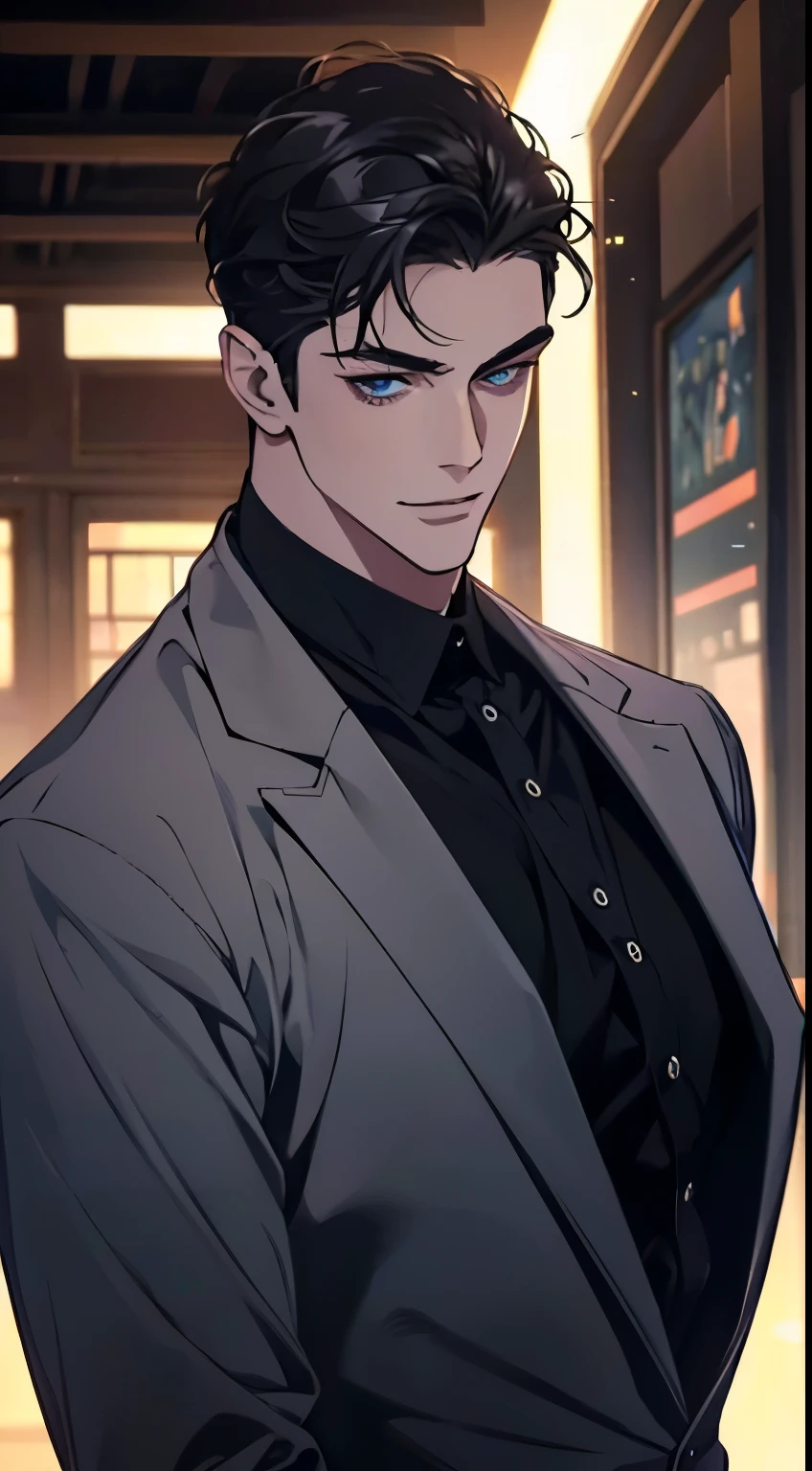 A close up of a man in a suit and tie - SeaArt AI