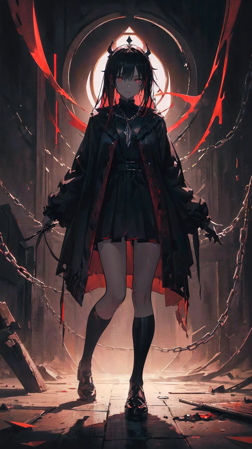 (Best Quality4K,High resolution,masterpiece:1.2),Very detailed,Realistic:1.37,,(whole body, I can see your feet and shoes: 1.2),、(,Spooky altar background,Dark fantasy,Red color scheme,Ominous atmosphere,Eye-catching,Storytelling,anatomy,Anime Style,Concept Art,beautiful細部までこだわった顔と (((Red eyes ))),A terrifying ritual ,Smoking a cigarette,Cigarette smoke,Satanic Ritual,Premature death,Inappropriate behavior,クレイジーなsmile,Scythe Face,Girl Monster, beautiful, Delicate facial features, Sharp Eye, Sharp Fangs, pale Skin, Thick Chain, Dark Background Cinema Lighting, Dramatic Shadows, Gothic style, Gloomy atmosphere, Dark fantasy, One person&#39;S, Please open your mouth wide, Open your mouth and baring your teeth,Sharp teeth like a beast, Wide lips, Very wide mouth, Red cheeks, ,(Blood splatter:1.2),Scary smile, smile,Angel Design, TwiSted smile、Bloody、Head bleeding,,,,,、Blood splatter、,(Blood splatter:1.2),skull,Horrorスタイル, ((Fantasy Sweet Ta Frill Pink Costume)), ((Flowing blonde hair)), ,(Blood splatter:1.2),Female Curves, Sexy flat stomach, Perfect hands, Perfect anime character face, (Pink Tata Dress)), Standing, ((邪悪なsmile)), ,(Blood splatter:1.2), Steam circulation, Moonlight Illumination, night lighting, (Blood splatter:1.6),アニメAngel Design, TwiSted smile、Bloody、Head bleeding,,,,,、Blood splatter、,(Blood splatter:1.2), skull,Gothic architecture、Western architecture、ファンタジーのworld、,Victorian city, Skeleton Gas Light,Absurd, High resolution、 ((Tabletop)), ((Best Quality)), (Very detailedな), ((Very detailed)), (beautiful), ((cute)), (NFSW:1.8), One personで,(:1.6)、(world&#39;The most terrifying and creepy demon :1.5)beautiful face、whole bodyエズビアン、pale, beautiful肌、beautiful金の髪、Smiling Kindly、Dark building ruins、(snow white&#39;Frill dress:1.5)、(The dark ruins are stained with blood:1.3)、ローアングルwhole bodyショット、(少女は血の海の中にStanding:1.5)、(The ground is full of blood:1.2)、(Lost a lot of blood...:1.2)、(クレイジーなsmile:1.6)、Spirits、(Blood dripping from the mouth:1.2)、Neo-Gothic style, Wearing a black dress and a white collar, Wearing a black hat、Wearing heavy makeup, Standing in a mystical garden surrounded by vines. The garden is full of deep purple flowers.、背景のGothic architecture。. &#39;Hair is golden、、A red rose is pinned to her side。. Her eyes are sharp、It&#39;Stabbing., Thick black eyeliner and long eyelashes. 彼女は顔色がpale.、Lips bright red.. The atmosphere is gloomy and eerie, Dim lighting casts long shadows. This piece combines digital illustration and photography....., outcome、驚くほどHigh resolutionの画像が生まれました. Most colors are dark、I&#39;gentle, Deep reds and purples create a dark beauty.. The style is neo-Gothic., Horror, Portrait photography, Create a unique and engaging visual experience.Dark Imagery
