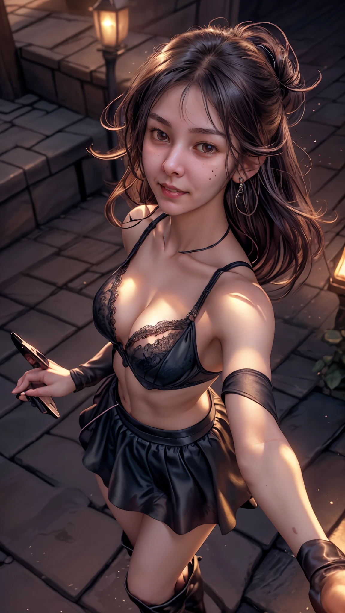 a beautiful girl with long brown hair, bra, panties, torn clothes, tattered clothes, human face, screaming in terror, standing on a street corner, all fours, (best quality,4k,8k,highres,masterpiece:1.2),ultra-detailed,(realistic,photorealistic,photo-realistic:1.37),award winning,transformation,magma dragon,dragon,intricate details,photorealistic,cinematic lighting,volumetric lighting,depth of field,beautiful face,striking pose,dynamic composition,vivid colors,warm tones