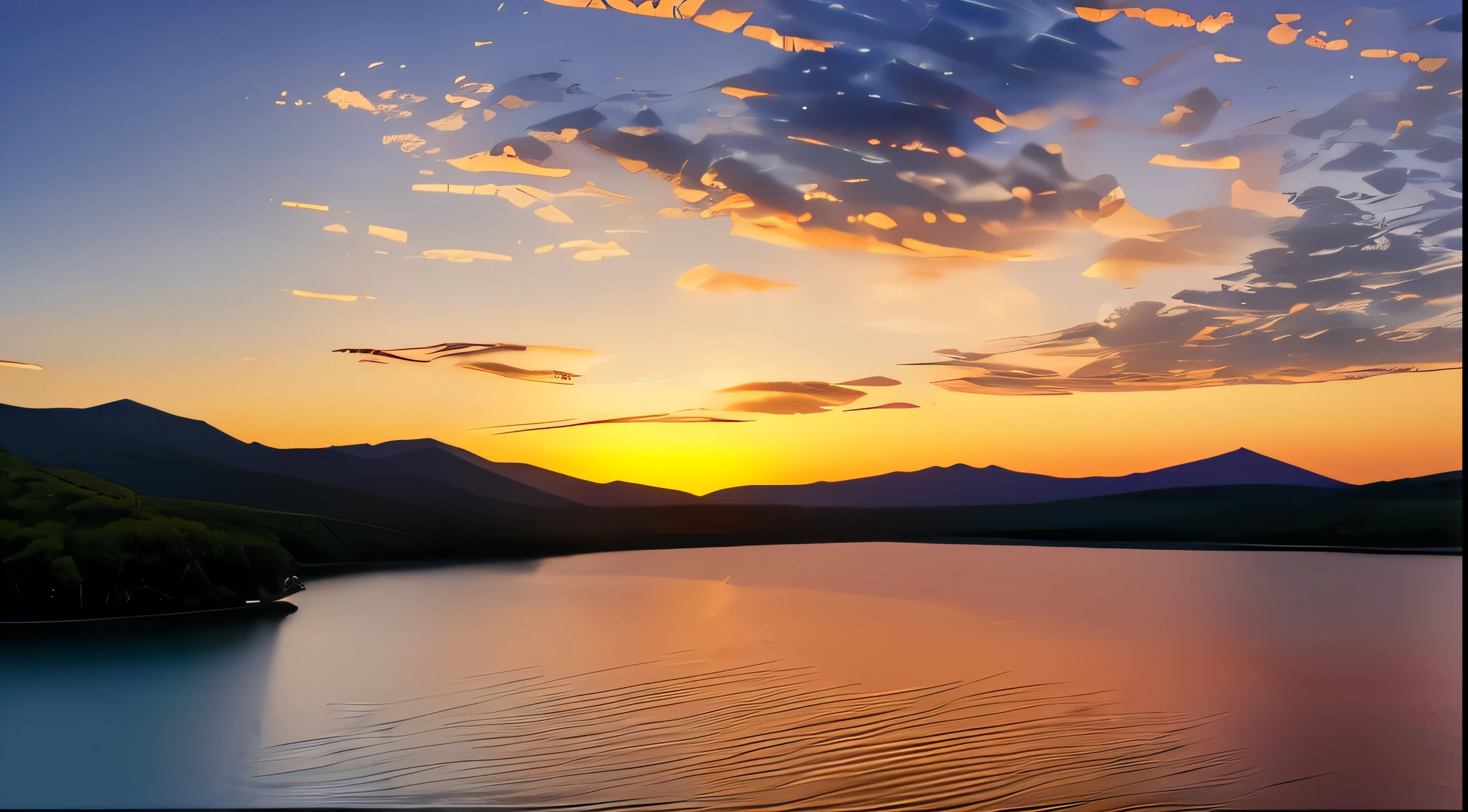 Sunset,high resolution, high quality,dark