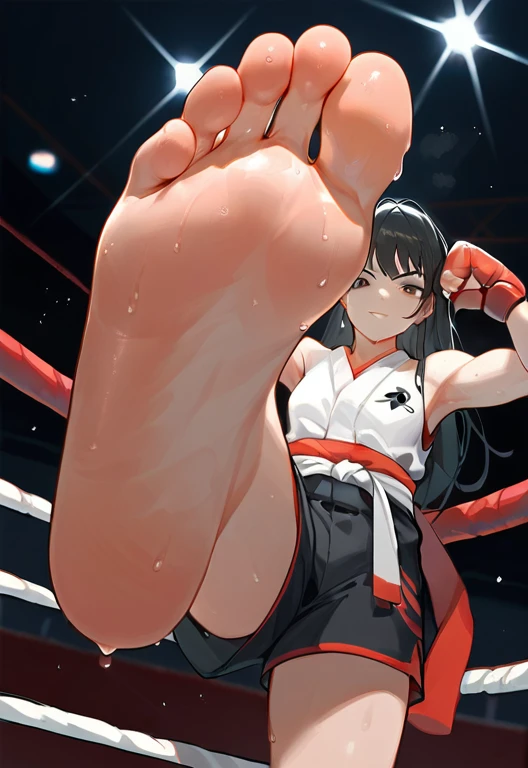 fighting，Arena，Mai Shiranui，The King of Fighters，Tickling the soles of feet，ticklish，beg for mercy