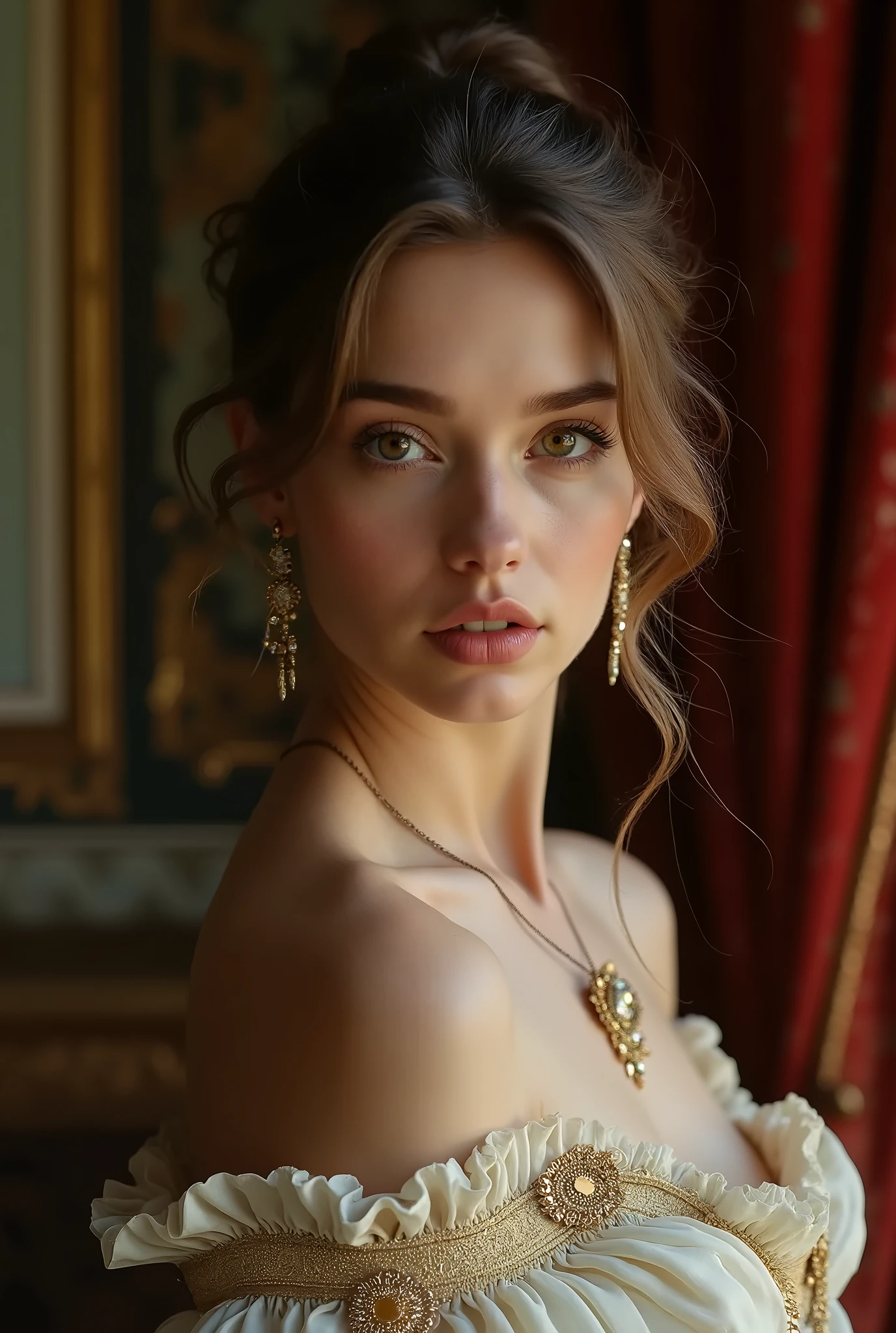 bella hadid, masterpiece, best quality, hires, high resolution:1.2), (beautiful, aesthetic, perfect, delicate, intricate:1.2), (cute, adorable), (depth of field:1.2), cinematic lighting, as a targaryan queen,