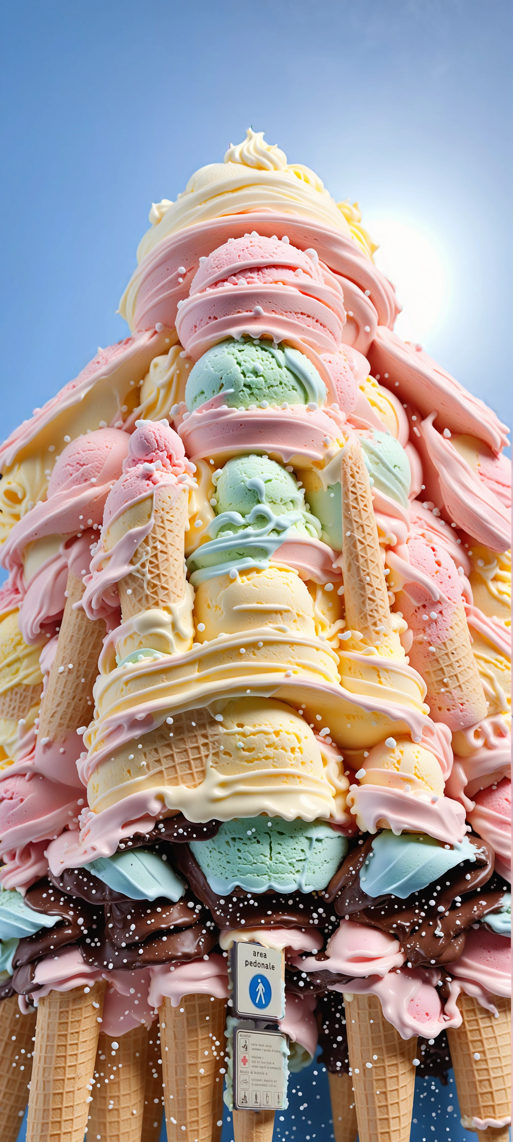 made of cream,Ice cream,strawberry,Ice cream球,Light theme,Sweet cones