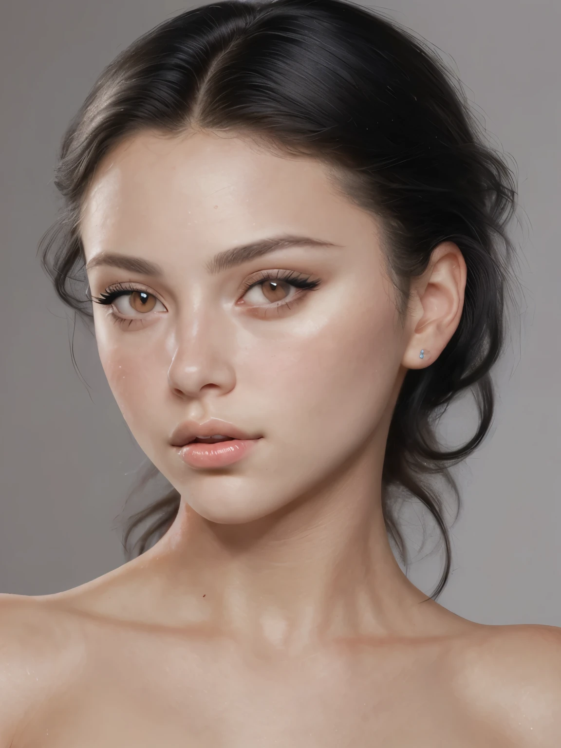 Image of a face with perfectly shaped eyebrows, highlighting the quality of eyebrow shaping work