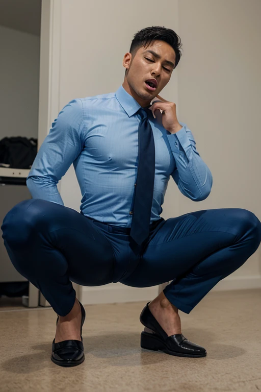  A [ARJUN SINGH] INDIAN LATINO GAY MAN in business suit open pant in underwear sexy gestures His perfect( big huge penis) is (coming out) of his pant, masterpiece, standing in toilet for peeing spread legs, huge bulge, side pose view