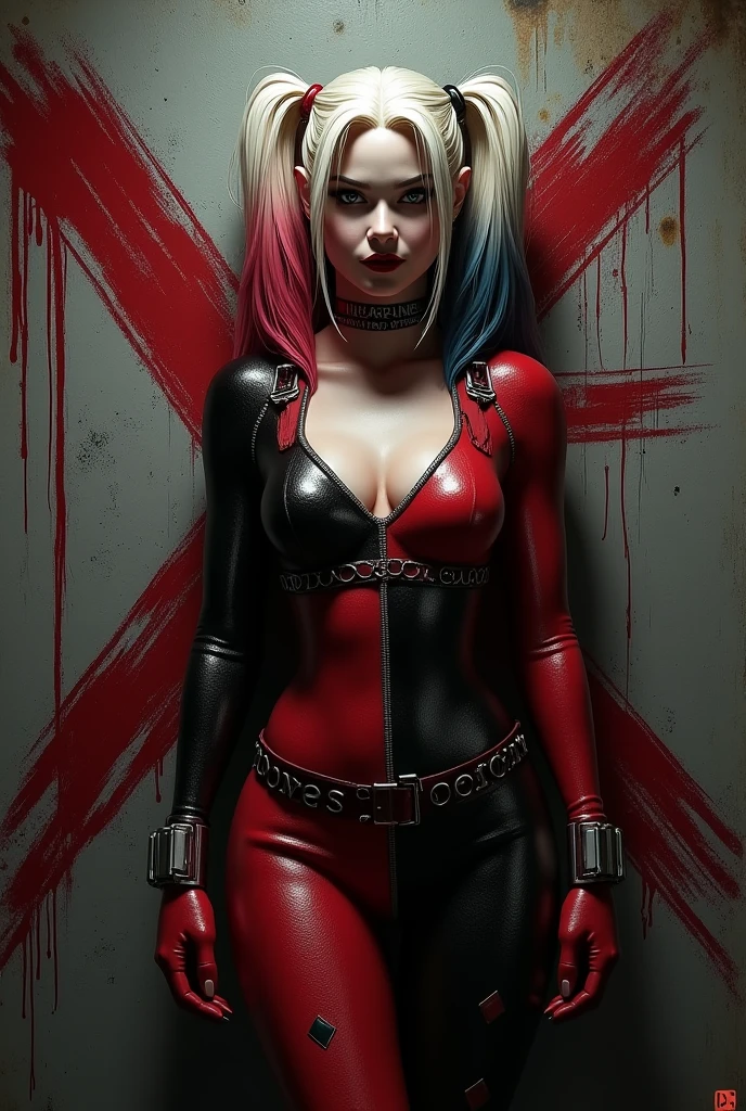 Margot Robbie, Alerquina, leather outfit.