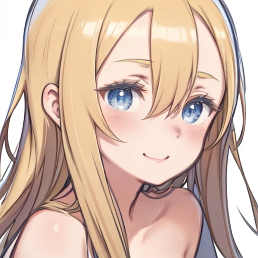 gold hair, light blue eyes, Breasts, ta Nude