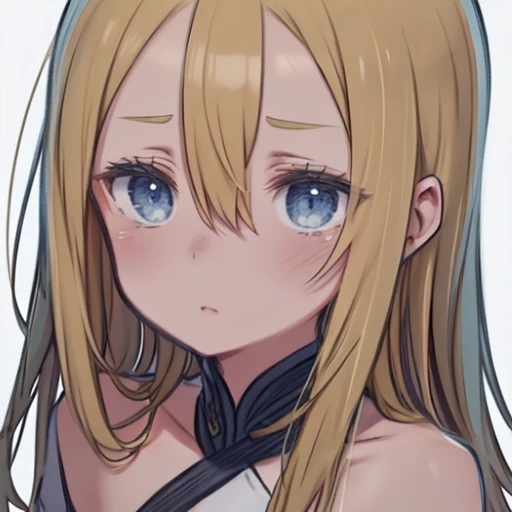 One Girl、Blonde Hair、long hair、Hair between the eyes、Braid、(Close ~ eyes)、Open your eyes slightly、((profile、Angle from the side、Side view))、((Open your mouth))、((Completely 、No clothes))、clavicle、((Big B breasts))、Large Nipples、tongue、Wen moutl fours、seiza、Place your hands on the floor in front of your body.、forward leaning posture、Look up、Squat、squat、Dog Pose、Simple Background、