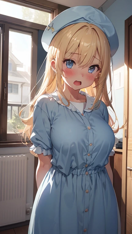 (best quality,4k,very detailed),cute girl,light blond hair,blue eyes,very long twin tails,laughing,double teeth,closed eyes,looking at viewer,lens flare,cute apron,kitchen,squatting,spread legs,(see through),nipples visible,Nipples,tits,oppai,((open pussy)),((masturbation)),(loli),(loli girl),
