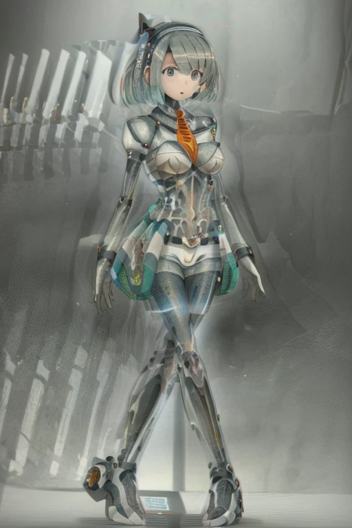 ((Best Quality)),High resolution, (Android Girl 1),Ava the Robot、Mechanical parts、mechanical、mechanical skeleton、Transparent body:1.4,(The skin is transparent except for the head, allowing the mechanical structure to be seen.),(breast、Nipples、genital、The structure is made of transparent skin with the same exact size as a human.),(No skin like humans, just the shape),(walk),(Full body front:1.8), her in fishnet bodysuit, wears a fishnet bodysuit 