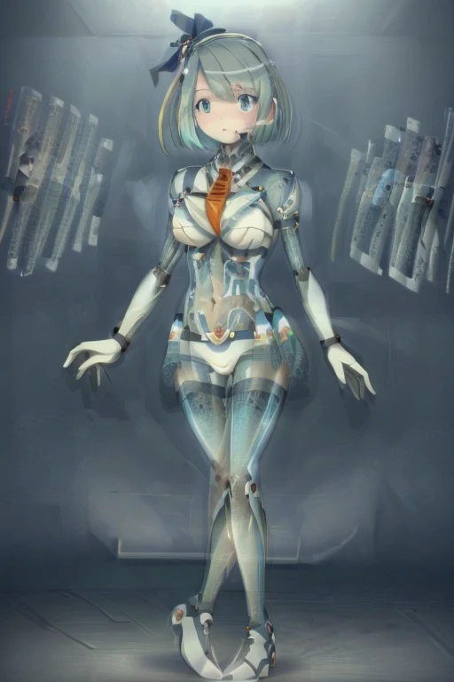 ((Best Quality)),High resolution, (Android Girl 1),Ava the Robot、Mechanical parts、mechanical、mechanical skeleton、Transparent body:1.4,(The skin is transparent except for the head, allowing the mechanical structure to be seen.),(breast、Nipples、genital、The structure is made of transparent skin with the same exact size as a human.),(No skin like humans, just the shape),(walk),(Full body front:1.8), her in fishnet bodysuit, wears a fishnet bodysuit 