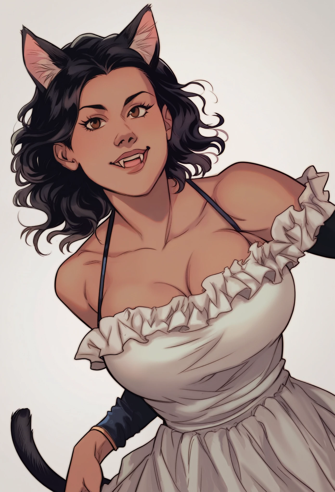scratchylines, sketch, lineart. monochrome, best quality of a 25 year old beautiful woman smiling, huge breasts, dark hair, running, dressed in irish costume<lora:scratchylines:0.7>