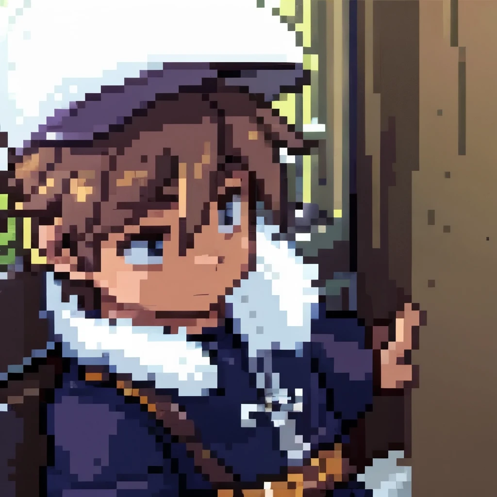 Pixel art, pixel style, sprite, Boy in cap,  boy 