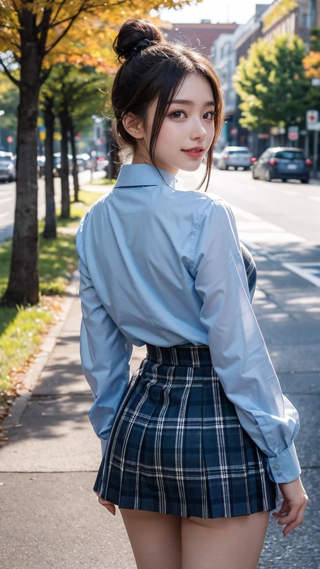 ULTRA REALISTIC [8K] Realistic A beautiful Korean 19 year girl wearing_School_uniform With a Very small skirt that,some_portion_ASS_can_be_seen_below_skirt, ultra high res.photorealistic:1.4,UHD, Emphasizing looking back to the camera smile face, Classroom,Ultra Realistic, Bigg Ass, Clear Day wearing School uniform I can see her ass Below the skirt, Very small skirt,Close short full body portrait, ASS, Low_Camera_Angle, ASS to face Short, I can see her Ass below the Skirt, very_small_skirt, biggest ASS, took_the_camera_lower