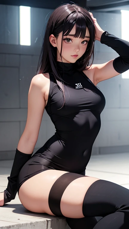 (NSfW), 1womanl, Solo, 24 years of age, 7headed body, (cute face), (Ideal body proportions), ((Composition from head to thigh)), Table tennis hall, Table tennis uniform, Sleeveless, A miniskirt, The erection, Carmelto, Sexy body, Wet, Smiling smile, short-hair, Dark hair, small tits, slenderness, Small buttocks, beautifullegs, Skinny legs, surrealism, Cinematic lighting, depth of fields, One-person viewpoint, f/1.8, 135 mm, NffSW, masutepiece, ccurate, ((Anatomically correct)), Textured skin, Super detail, High details, High quality, awardwinning, Best quality, A high resolution, 8K
