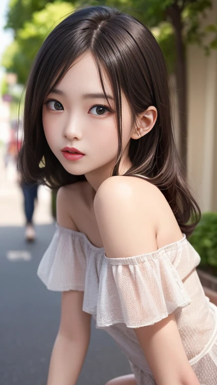 8K、cute、Adult Girls、detailed、black eye、Black Hair、sexy、Random Pause、Random hairstyle