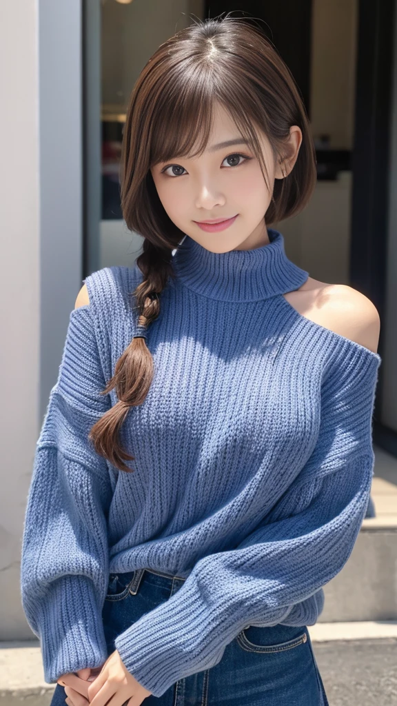 high neck knit sleeveless