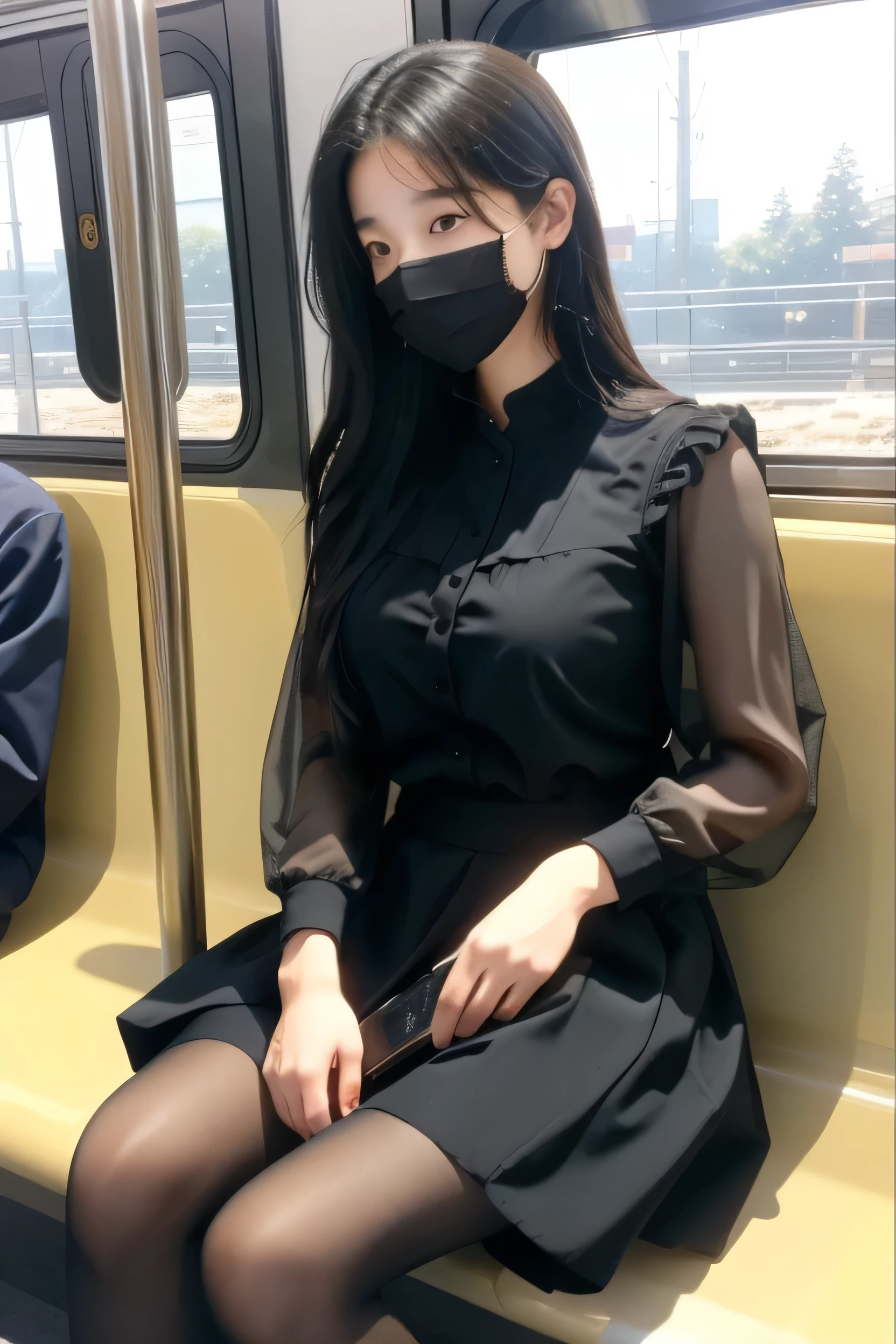 (NASS SFY:1.4)、(masterpiece:1.2, Top quality:1.2), Intricate details,(summer、on the train:1.2)、(Black hair)、(bicycle、full dress、skirt、Clothes are torn:1.2)、(The men around me were wearing black tights....、The men around me are wearing sunglasses...、All the men around me are wearing masks..) a woman、(Clothes are torn)、(20 year old woman)、(lower one&#39;s eyebrows、、shout、to run away、The stick goes into the groin、Clear fluid comes out of the groin、Blood flows from the groin) bearded man, surrounded by Three Men, [Terrified, Think carefully, dark,blood,(Three Men)、Hug the man holding your waist、bearded manが胸をつかむ、Young man snuggling、bearded manが腕をつかむ、Grab the leg、Man and woman Have sex、M-shaped legs、(、His penis goes between my legs)、fight、tie your hands、Tie your chest with a rope、convict、imprisonment、(undue 、Ejaculate on the body:1.2、 in the)、(licking old man)、(snuggle、touch the chest)、((Navigate carefully),(Two men、1 female,Have sex),(Top Girl,straddle),( Sealed)、(Put your hands in your pants, A fat man forcefully snuggles a woman)、(Put your hands behind your back., Tied up)、(Tied up、ロープでtie your hands)、(story、With sleeves)、(NASS SFY),(A man and a woman,Have sex),、(Lift your chin、、shout、Painful face、Expression of pain)、((NASS SFY),(one man and one woman,Have sex)、(blush、:1.2)