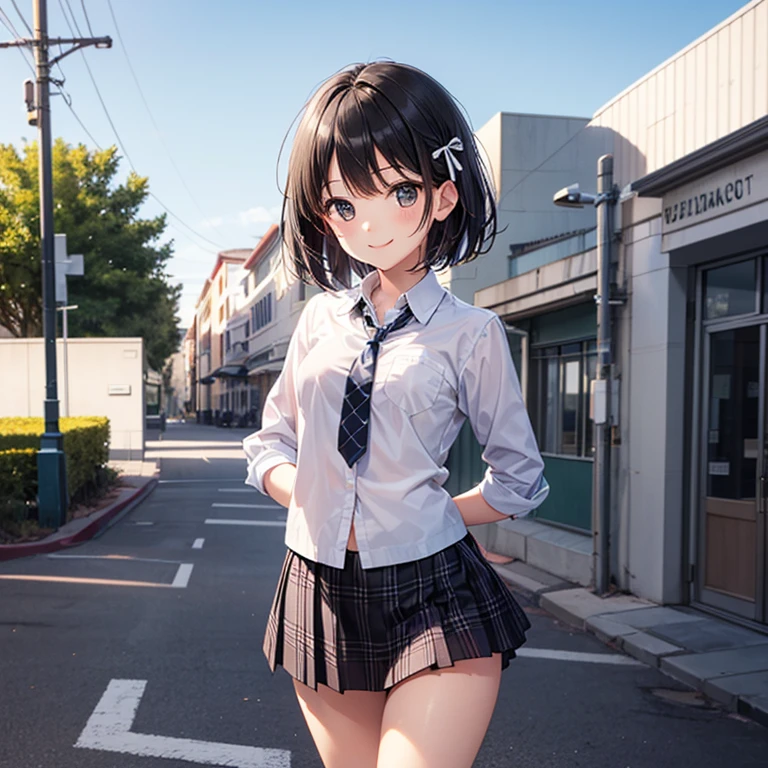 RAW Photos, Highest quality, High resolution, Very detailed、 8K image quality、Group of schoolgirls、Panties、skirt、blazer、13 years old、school gate、Getting to and from school