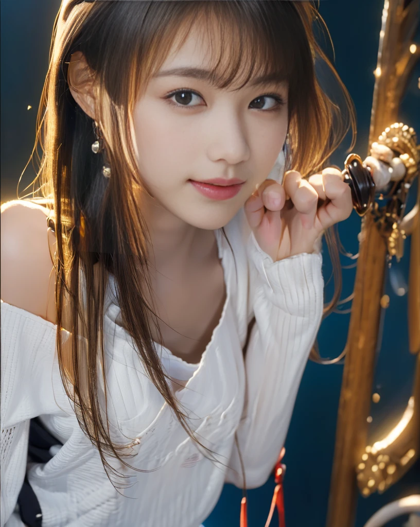 nffsw, cups, in container, (masterpiece:1.6, Top image quality), (Exquisite beautiful eyes: 1.2), 1girl in, 独奏, sitting on, angelicales