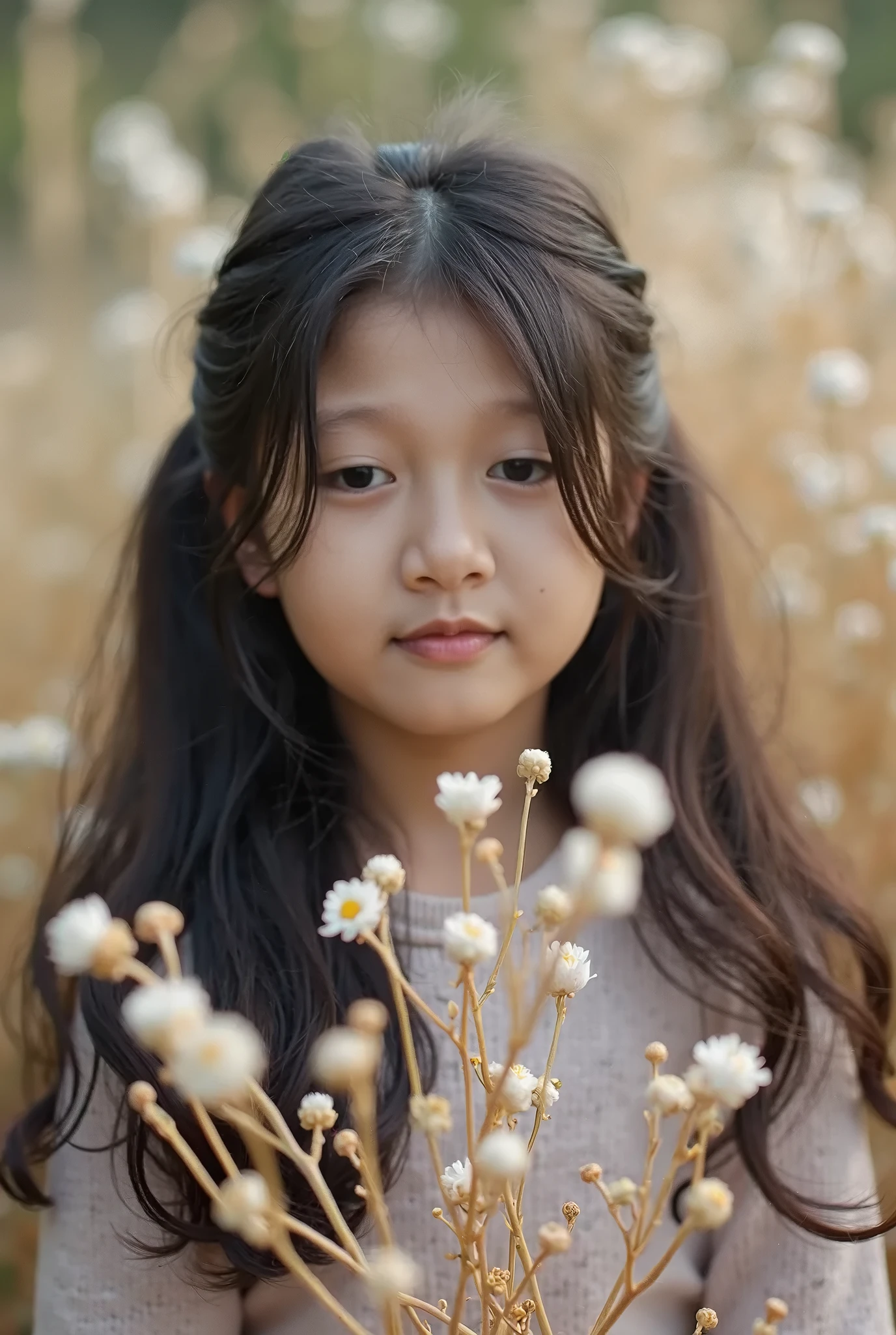 1 girl，happy，Delicate face，Smooth skin, ( bokeh, Out of Focus, Soft Lighting, God Ray, UHD)