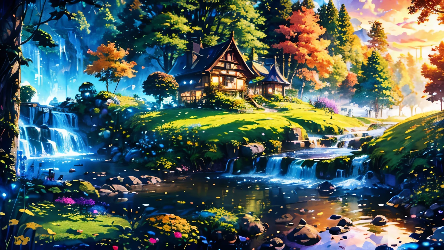 Masterpiece, The best quality, high Quality,extremely detailedCG unity 8k wallpaper, A lovely, dreamy scene of a fantasy forest, With imposing trees, glowing mushrooms, and hidden fairy valleys, Creating a sense of mysticism and enchantment., art station, digital illustration, intricate, trend, pastel colorsoil painting, winning photograph, bokeh, depth of field, HDR-10, bloom, chromatic aberration ,photorealistic,extremely detailedtrend on art station, trend on CGsociety, intricate, High level of detail, Dramatic, halfway art