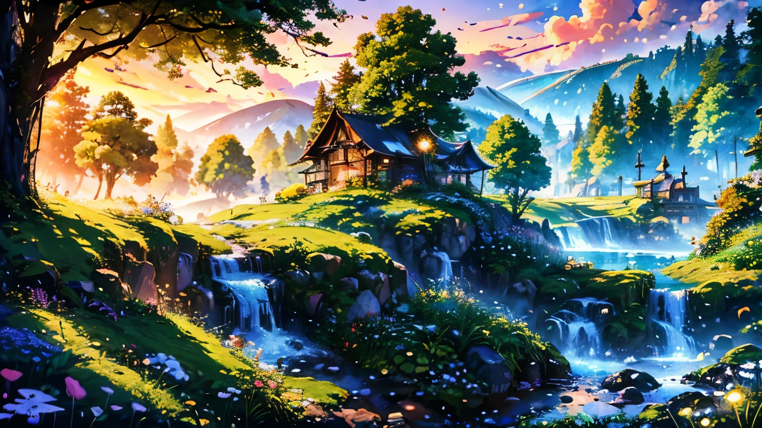 Masterpiece, The best quality, high Quality,extremely detailedCG unity 8k wallpaper, A lovely, dreamy scene of a fantasy forest, With imposing trees, glowing mushrooms, and hidden fairy valleys, Creating a sense of mysticism and enchantment., art station, digital illustration, intricate, trend, pastel colorsoil painting, winning photograph, bokeh, depth of field, HDR-10, bloom, chromatic aberration ,photorealistic,extremely detailedtrend on art station, trend on CGsociety, intricate, High level of detail, Dramatic, halfway art