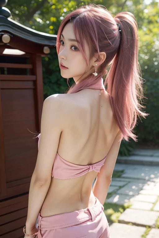 fullnude,20 years girl,masutepiece , Best Quality,Nahida(GenshinImpact) ,Two girls, Very skinny,tiny chest,Long hair ,Side Ponytail, Hair Ornament ,Street, White hair , Green hair , hand behind head:1.5,multicolored hair, elf ,toppless,Indoor swimming pool, Swim,Skinny Legs,smil,Tsundere,Happy,fullnude,to jump,