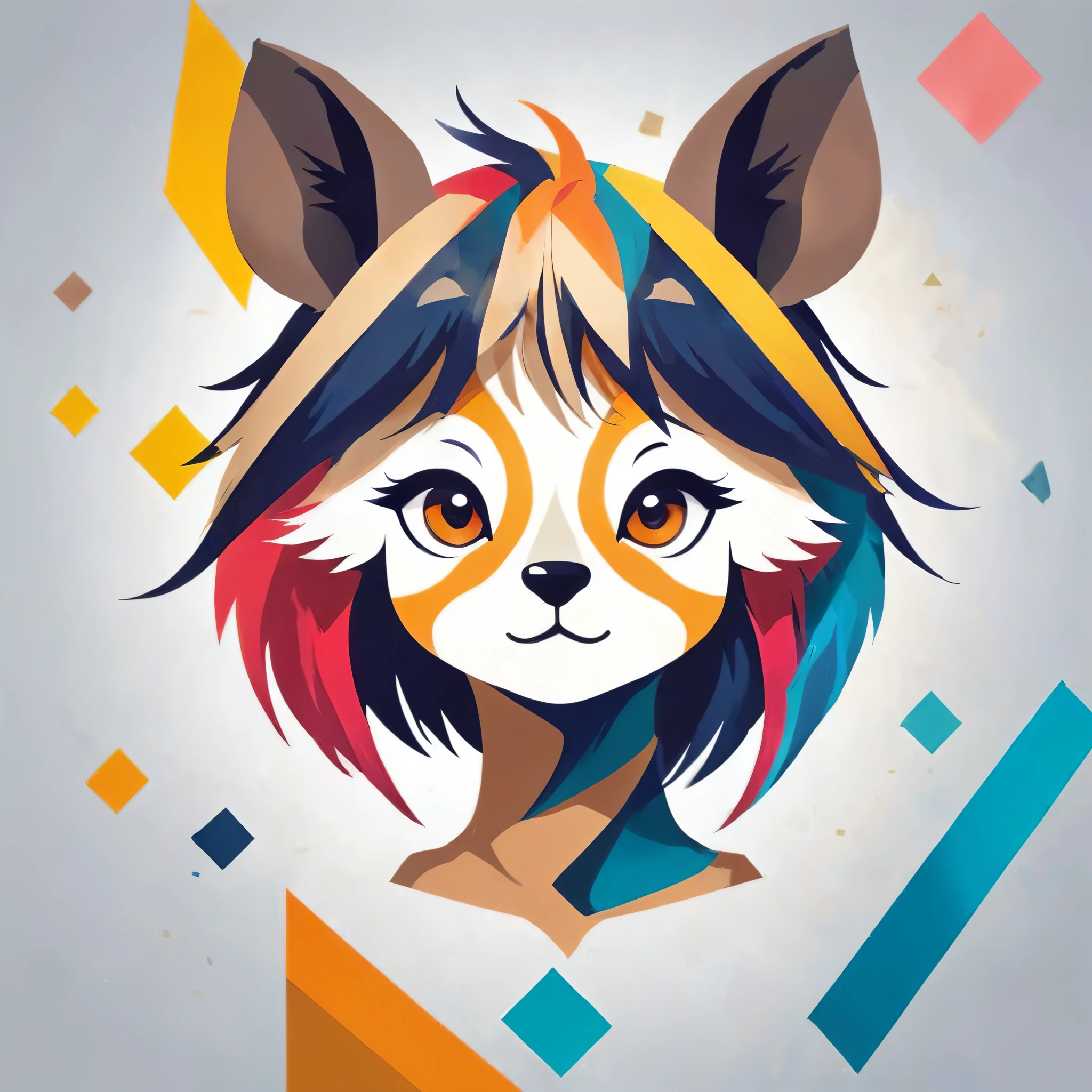 PORTRAIT OF A GIRL,1GIRL,best quality, 4k, 8k, highres, masterpiece:1.2, ultra-detailed, elegant seal, shutterstock contest winner, logo art,artwork,angular,vivid colors,bokeh,illustration-style,modern,eye-catching pose,striking composition,sleek lines, precise details,c highly stylized, unique pattern,abstract elements,geometric shapes, sophisticated aesthetic,crisp lines, expressive strokes,fluid shapes,textured background, ,artistic flair,((CAPYBARA)),ANTRHO,CUTE FEMALE,ANTHROPOMORPHIC,FURRY,ANIMAL EARS, ANIMAL NOISE,CAPYBARA EARS, CAPYBARA NOISE,