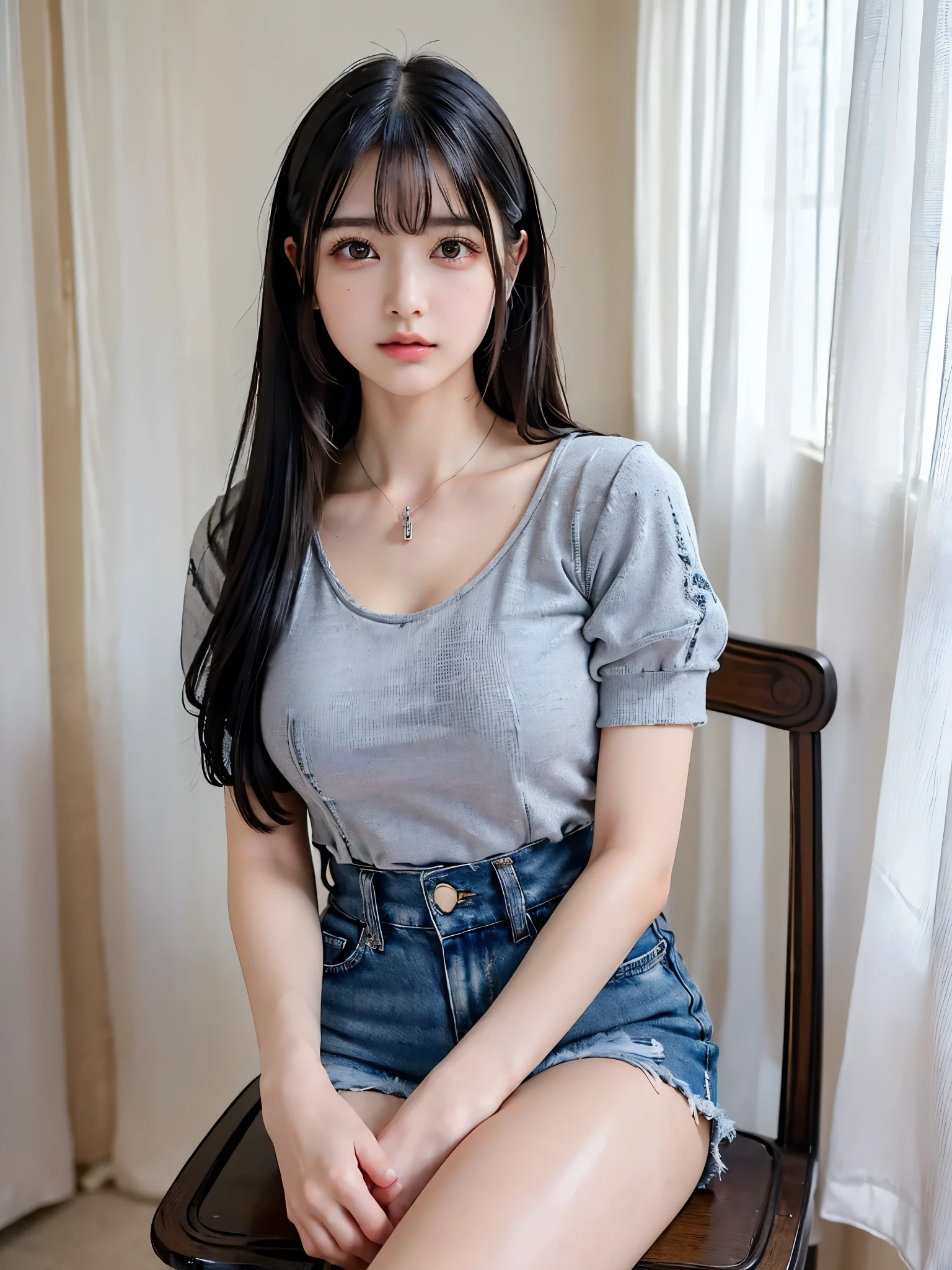 korean woman, seating on toilet, showing hip, thick thigh, urinating, public toilet, pull down panties, best quality, 4k, drunken, ponytail hair, smoking, 18years old, pale skin, off shoulder shirt, neckless, boots