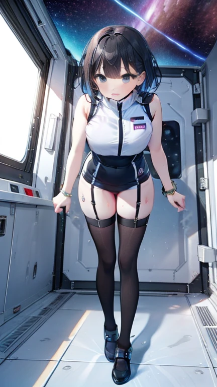 
masterpiece, absurdres,1woman,slut,big breast, Gundam Build Fighters-Iori Rinkoopen,in side air plane, Missionary - legs up LoRA creampie,